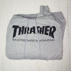 grey thrasher hoodie